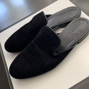 Rag & Bone Black Suede Savoy Loafer